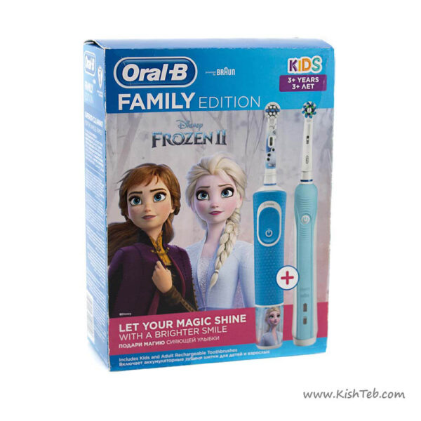 مسواک برقی دوقلو اورال بی مدل Family Edition Frozen